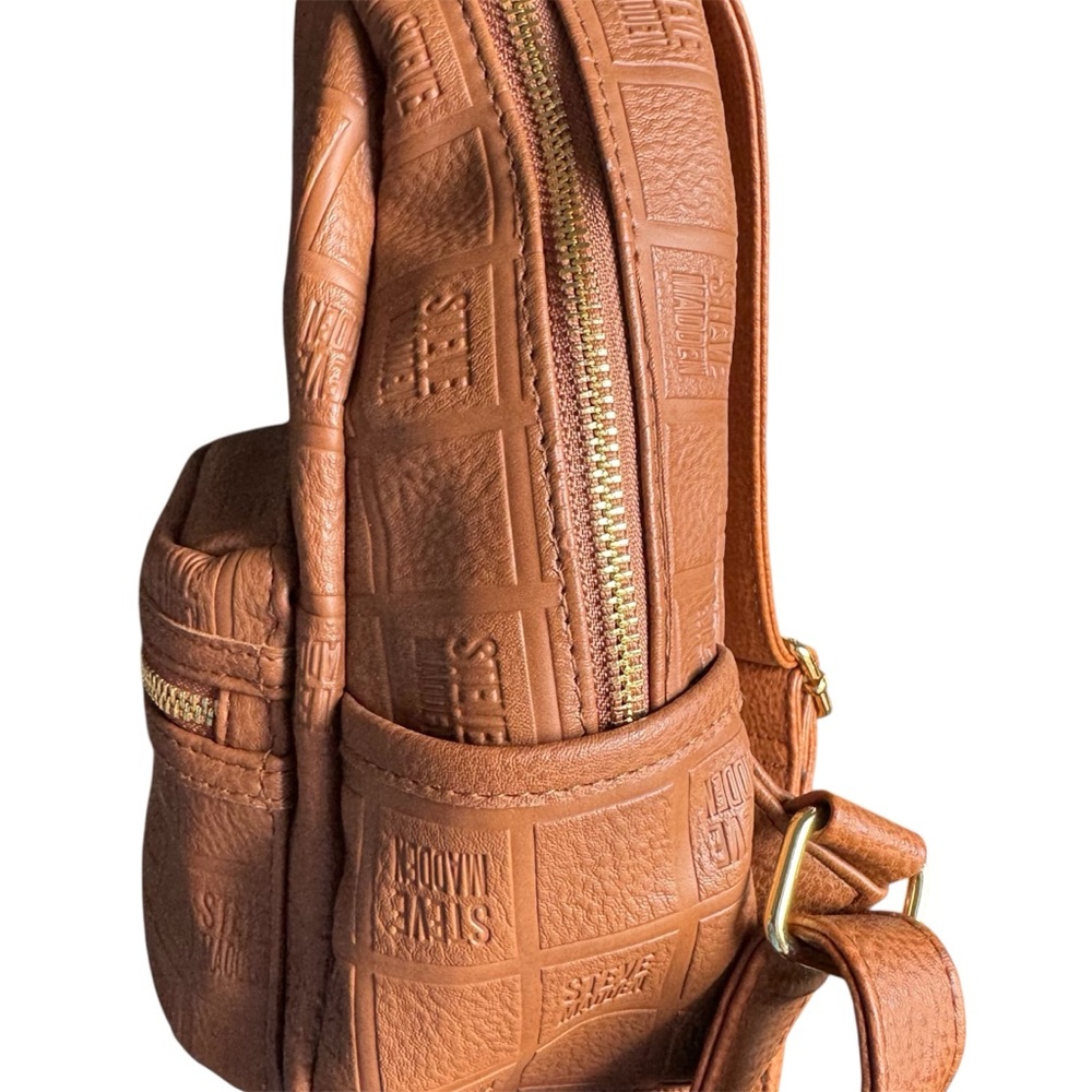 Steve Madden Tan Textured Mini Backpack - Picture 5 of 15
